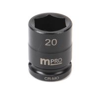 MULTICOMP PRO MP12-CRMO20 IMPACT SOCKET, 1/2" DRIVE, 20MM, 38MM L