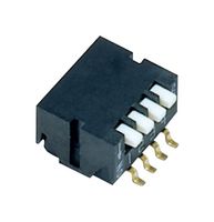NIDEC COMPONENTS CHP-041TA DIP SW, 4CKT, SPST, 0.1A, 6VDC, SMD ROHS COMPLIANT: YES