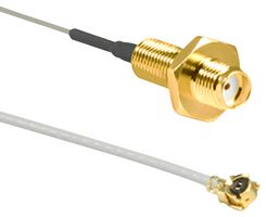 TE CONNECTIVITY - LINX CSI-SGFE-100-UFFR CABLE ASSY, U.FL PLUG-SMA JACK, 100MM