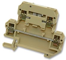 WEIDMULLER 068746 DKT4/35 DIN Rail Mount Terminal Block, 4, 400 V, 10 A, 26 AWG, 12 AWG, 4 mm RoHS Compliant: Yes