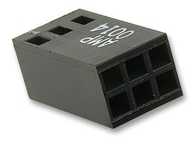 AMP - TE CONNECTIVITY 87456-2 Wire-To-Board Connector, AMPMODU Mod IV Series, Crimp, Receptacle, 6, 2.54 mm, Gold Plated Contacts RoHS Compliant: Yes