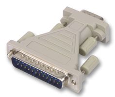 VIDEK 1073 D Sub Connector Adaptor, Standard D Sub, Plug, 9, Standard D Sub, Plug, 25 RoHS Compliant: Yes