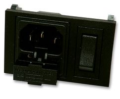 BULGIN LIMITED BZH01/Z0000/01 FUSED IEC POWER CONNECTOR, PLUG, 10 A