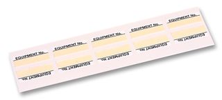 TE CONNECTIVITY 18004 LABEL, EQUIPMENT NO, PK100