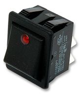 ARCOLECTRIC / BULGIN LIMITED C1553PTNAB ROCKER SWITCH, DPST, 16A, 250VAC, AMBER