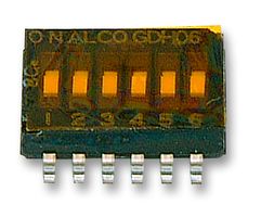 ALCOSWITCH - TE CONNECTIVITY 1571983-9 DIP SWITCH, 6POS, SPST, 0.025A, 24V, SMD