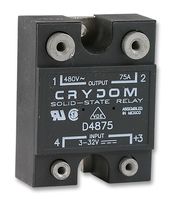 SENSATA/CRYDOM D4875 SSR, 75A, 480VAC