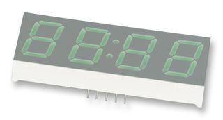 BROADCOM HDSP-B09G LED DISPLAY, 4-DIGIT, GREEN, CC, 0.56"