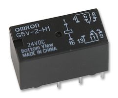 OMRON ELECTRONIC COMPONENTS G5V-2-H1 DC24 Signal Relay, G5V-2 Series, Non Latching