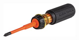 KLEIN TOOLS 32293 FLIP-BLADE SCREWDRIVER, PH #2 - SL 1/4"