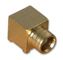 RADIALL R113664000 RF / Coaxial Connector, MCX Coaxial, Right Angle Jack, Solder, 50 ohm, Beryllium Copper RoHS Compliant: Yes