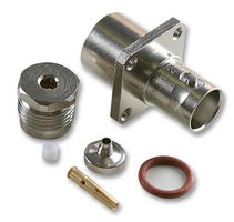 RADIALL R141254000 RF / Coaxial Connector, BNC Coaxial, Straight Flanged Jack, Solder, 50 ohm RoHS Compliant: Yes