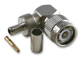 RADIALL R143182000W RF / Coaxial Connector, TNC Coaxial, Right Angle Plug, Crimp, 50 ohm, RG58, RG141, Brass RoHS Compliant: Yes