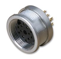 LUMBERG KFV 120 DIN Audio / Video Connector, Socket, 12, Panel Mount, Plastic Body, Nickel Plated Contacts RoHS Compliant: Yes