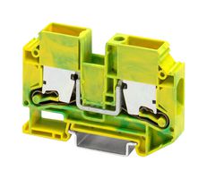 PHOENIX CONTACT 1329674 TERMINAL BLOCK, DIN RAIL, 2POS, 4AWG ROHS COMPLIANT: NA