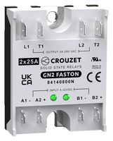 CROUZET 84140800N SOLID STATE RELAY, 25A, 4-32VDC, PANEL