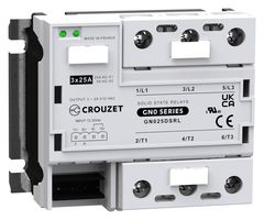 CROUZET GN025DSRL SOLID STATE RELAY, 25A, 12-30VDC, PANEL