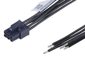 MOLEX 224095-1062 CABLE ASSY, 6P, RCPT-FREE END, 150MM