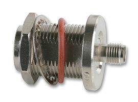 RADIALL R191332000 ADAPTER COAXIAL N JACK-SMA JACK BULKHEAD 50 OHM