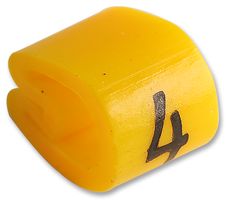RAYCHEM - TE CONNECTIVITY 6171404 CABLE MARKER, Z13, 4, YEL, PK100