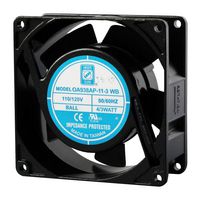 ORION FANS OA938AP-22-1TB AC FAN, BALL, 92MM, 3100RPM, 230V
