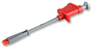 TENMA 76-062 ALLIGATOR CLIP, SAFETY, FLEX, RED