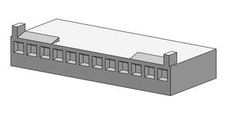 MOLEX 22-01-3127 CONNECTOR HOUSING, RCPT, 12POS, 2.54MM