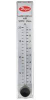 DWYER RMB-51D-SSV FLOWMETER, 1.5 TO 9.5LPM, 100PSI