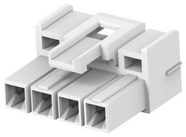 TE CONNECTIVITY - AMP 3-2408780-4 RECT POWER HOUSING, PLUG, 4POS, 6.2MM ROHS COMPLIANT: YES