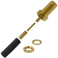 AMPHENOL RF 901-9875 RF / Coaxial Connector, SMA Coaxial, Straight Jack, Solder, 50 ohm, RG174/U, RG188A/U RoHS Compliant: Yes