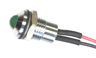 CML INNOVATIVE TECHNOLOGIES 19040301WE LED PANEL INDICATOR, GREEN, 8MM, 24V ROHS COMPLIANT: YES