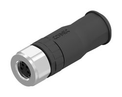 AMPHENOL CONEC 42-00012 SENSOR CONN, M8, 4POS, SCREW SKT