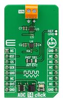 MIKROELEKTRONIKA MIKROE-5880 ADC 14 CLICK ADD-ON BOARD, 3.3V ROHS COMPLIANT: YES