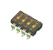 MULTICOMP PRO MCEMR-04-T-V DIP SW, SPST-NO, 0.025A/24VDC, 4POS, SMD