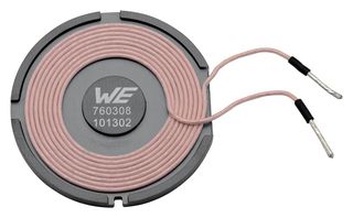 WURTH ELEKTRONIK 760308101302 WIRELESS POWER CHARGING COIL, 5.3UH ROHS COMPLIANT: YES