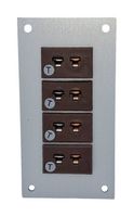 LABFACILITY IM-T-FF + FMP-4 THERMOCPL CONN, W/PANEL, SOCKET, T, 4WAY