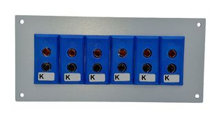 LABFACILITY JS-K-FF + FSP-6 THERMOCPL CONN, W/PANEL, SOCKET, K, 6WAY