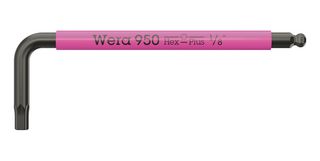 WERA 05022653001 L HEX KEY, 1/8", 63MM ARM ROHS COMPLIANT: YES