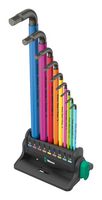 WERA 05133165001 HEX SET, L KEY, 9PCS, MULTICOLOUR ROHS COMPLIANT: YES
