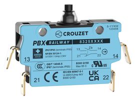 CROUZET 83250210 MICROSWITCH, SPDT, 2A, 250VAC, 3.6N