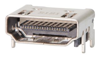 MOLEX 208658-1201 CONN, HDMI 2.1 TYPE A, R/A RCPT, 19P/SMD