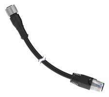 BANNER ENGINEERING STPF-M12-820 SENSOR CORD, M12 RCPT-RJ45 PLUG, 6.1M