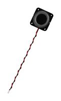 PUI AUDIO AS02704MS-N50-LW100-R SPEAKER, 300HZ-20KHZ, 4OHM, 79DBA