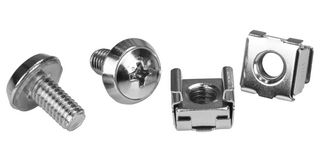 STARTECH CABSCREWM62 SCREW AND CAGE NUT, RACK CABINET, M6 ROHS COMPLIANT: YES