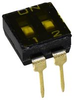 APEM IKD0200000 DIP SW, 2CKT, SPST-NO, 0.025A/24VDC, TH ROHS COMPLIANT: YES