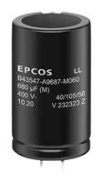 TDK B43547A9687M060 CAP, ALU ELEC, 680UF, 400VDC, SNAP-IN