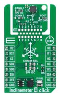MIKROELEKTRONIKA MIKROE-6259 INCLINOMETER 4 CLICK ADD-ON BRD, I2C/SPI ROHS COMPLIANT: YES