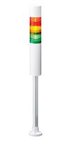 PATLITE LR6-3M2PJBW-RYG SIGNAL TOWER, AMB/GRN/RED, 88DB, 240VAC ROHS COMPLIANT: YES