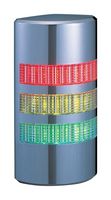 PATLITE WE-302FB-RYG SIGNAL TOWER, AMBER/GREEN/RED, 90DB, 24V