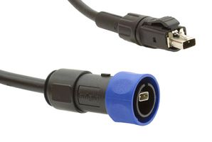 BULGIN LIMITED PXPSPE4030/1M/22 PATCH CABLE, SPE PLUG-SPE PLUG, 1M ROHS COMPLIANT: YES